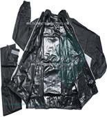 mountain bike waterproof jacket-bike waterproof pant-motorcycle rain gear-heavy duty rain gear for work-black pvc mac